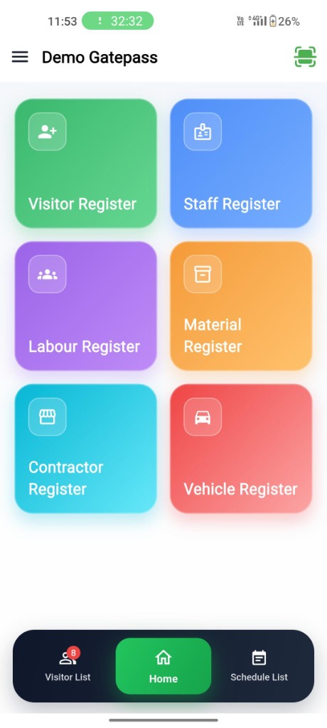 Gatepass app top features screenshot