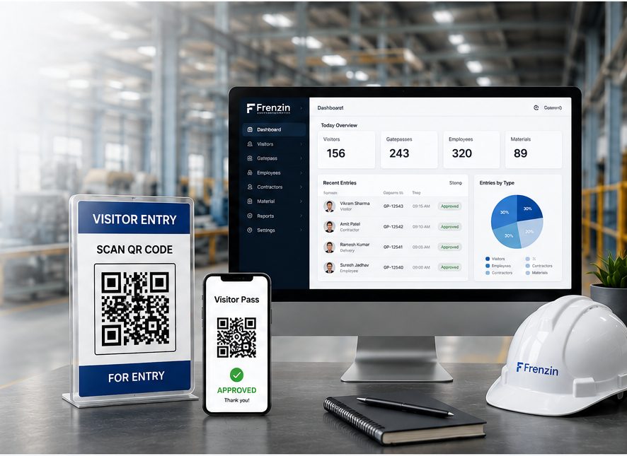Frenzin QR-based business software solutions for workplaces